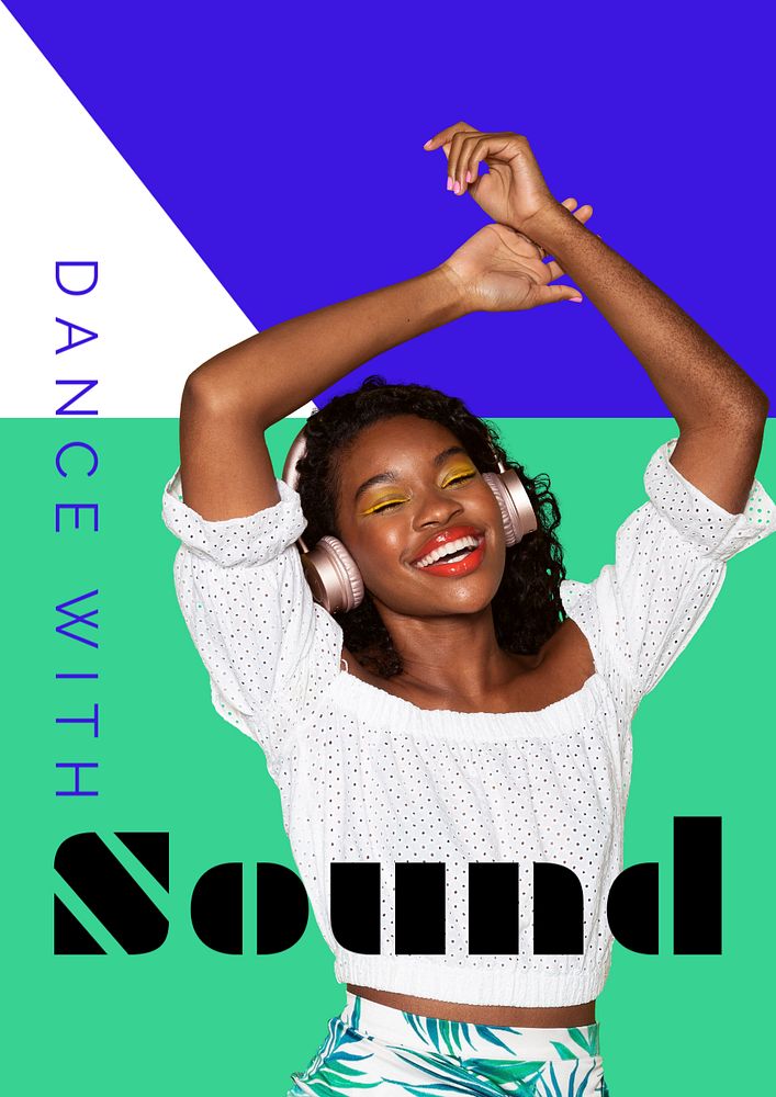 Hobby poster template, funky design