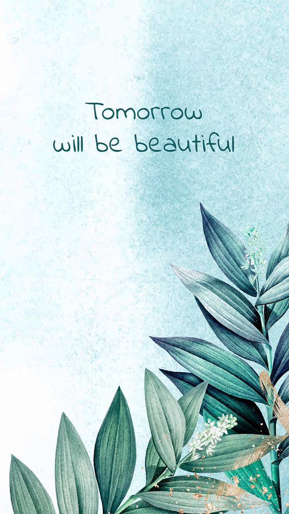 Positivity quote Instagram story template, watercolor, editable text