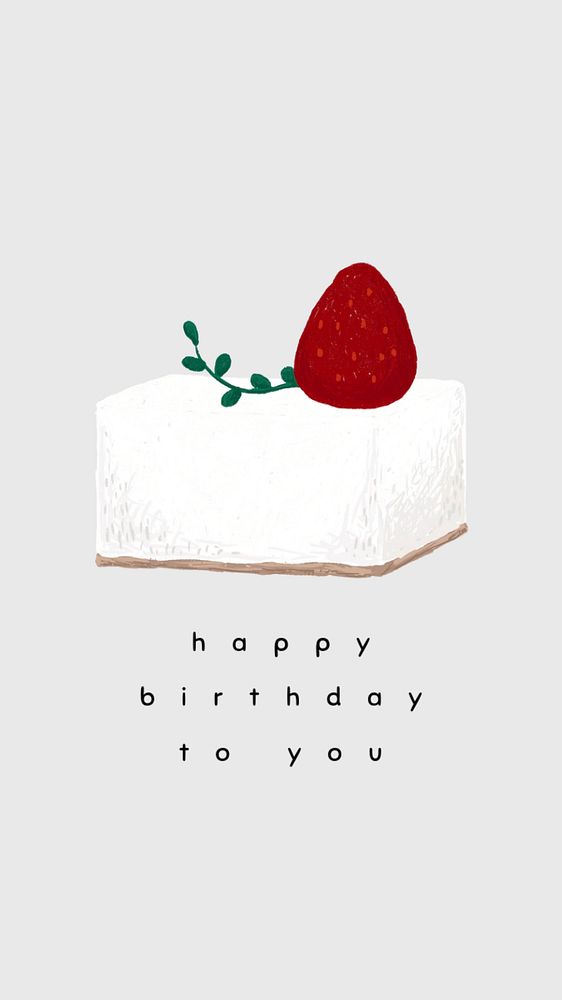 Minimal birthday Facebook story template, cute design