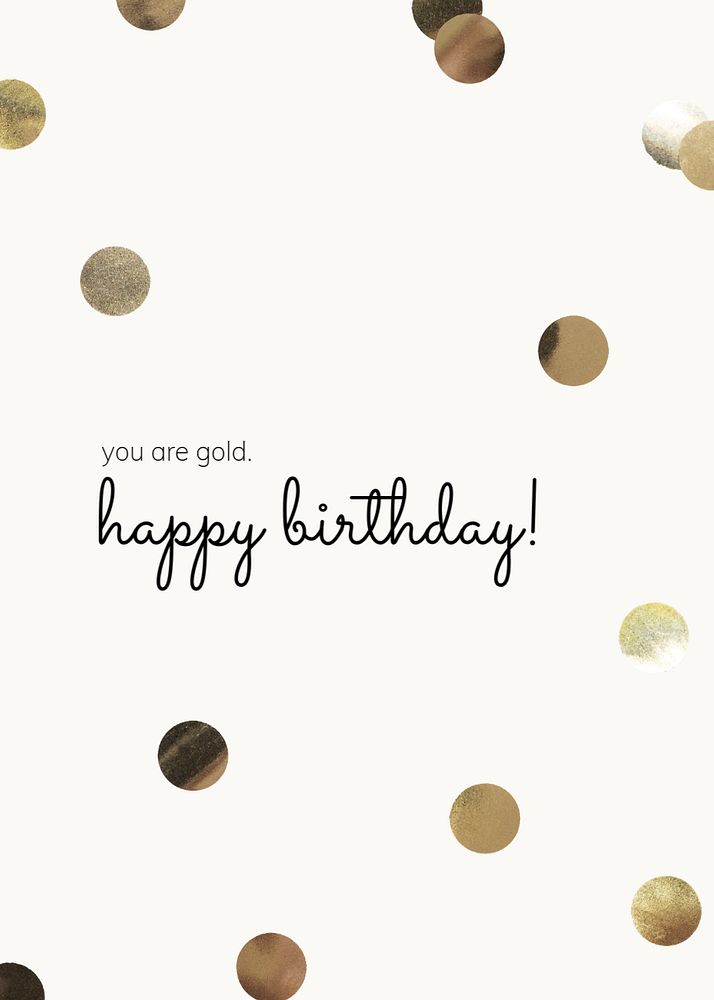 Minimal birthday invitation card template, beige design