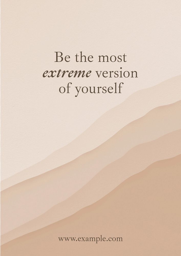 Empowering quote poster template, aesthetic editable design 