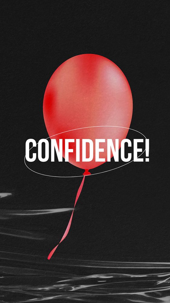 Red balloon  Instagram story template, editable design