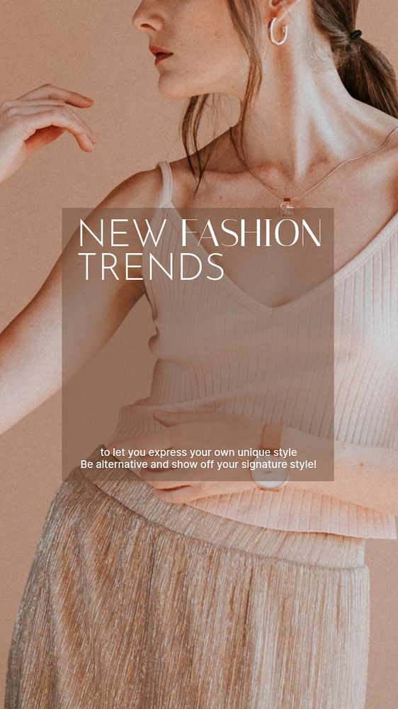 Fashion aesthetic Instagram story template, shopping ad