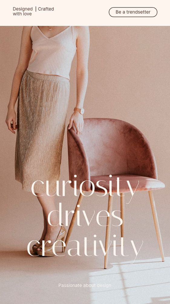 Feminine fashion Instagram story template, aesthetic design