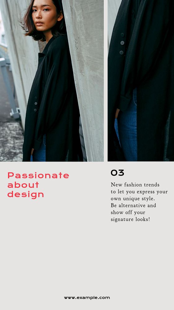 Women’s fashion Instagram story template, editable design