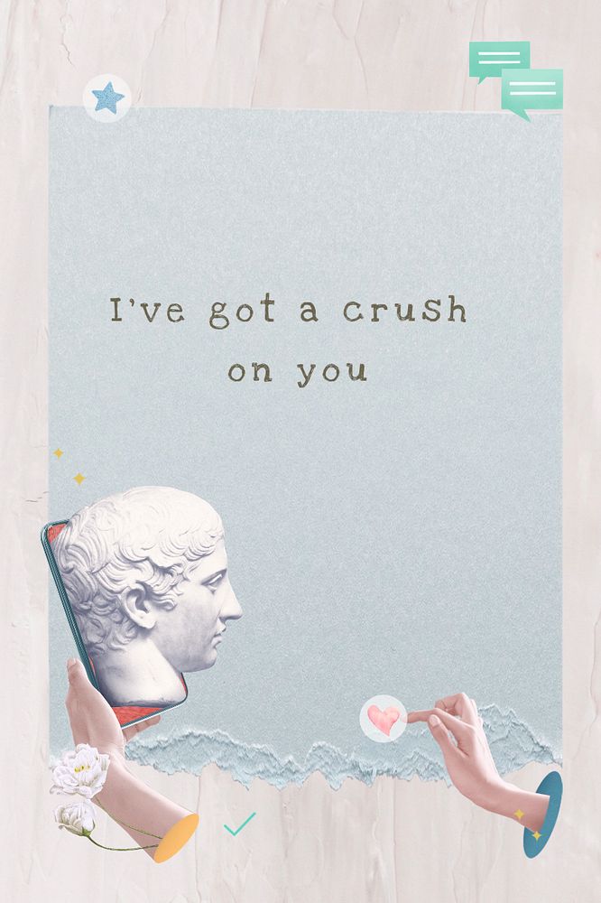 Love quote Pinterest post template, Green God aesthetic