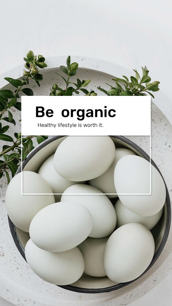 Organic food Facebook story template