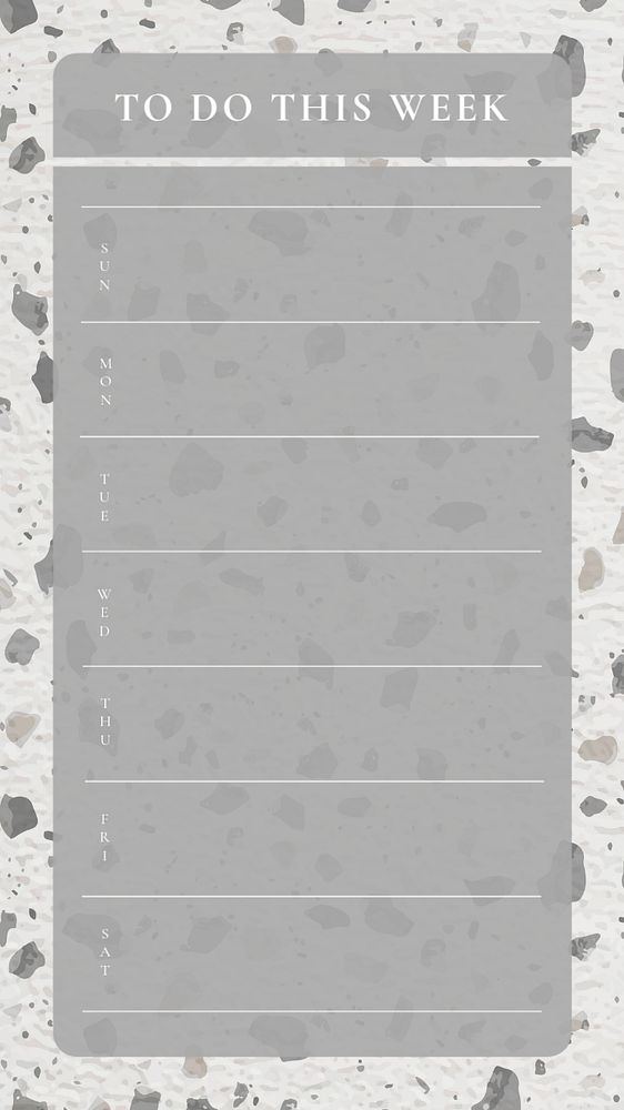 To do Facebook story template, terrazzo design