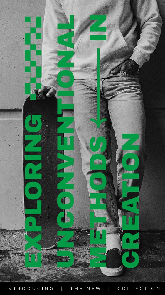 Skateboard aesthetic Instagram story template