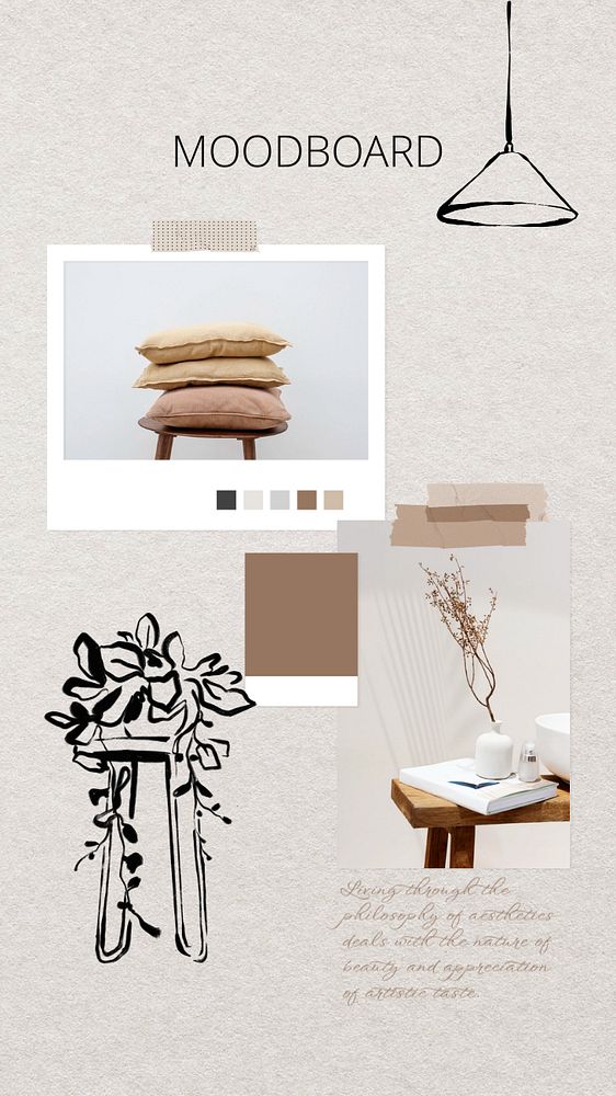 Home decoration Instagram story template