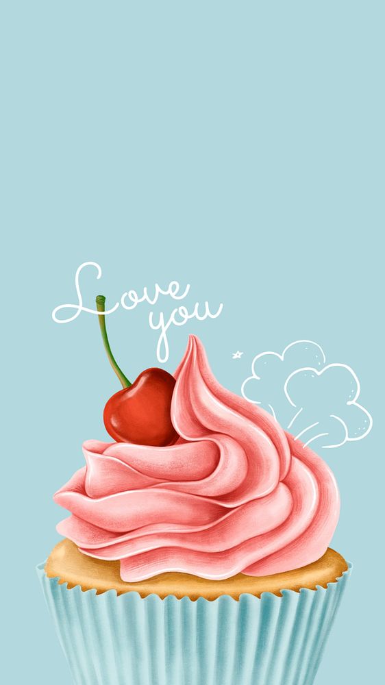 Bakery shop instagram story template, desserts illustration, editable text