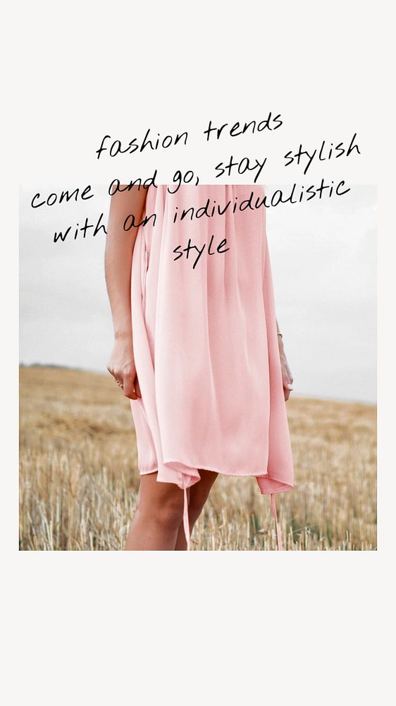 Fashion quote Instagram story template