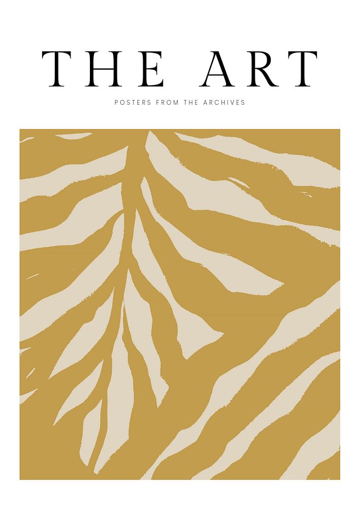 Aesthetic art print poster template