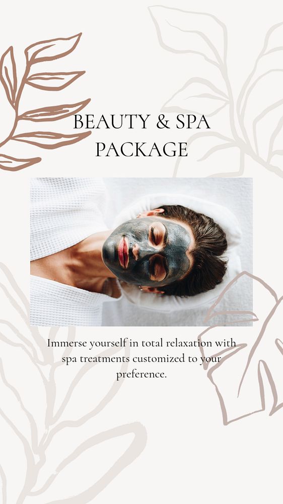 Beauty spa Instagram story template