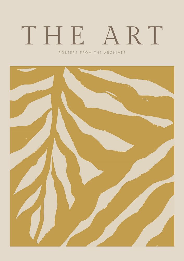 Aesthetic art print poster template