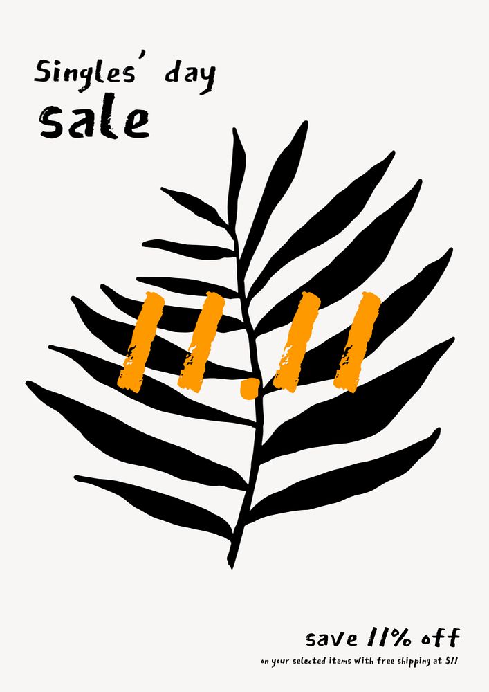 Sale aesthetic poster editable template