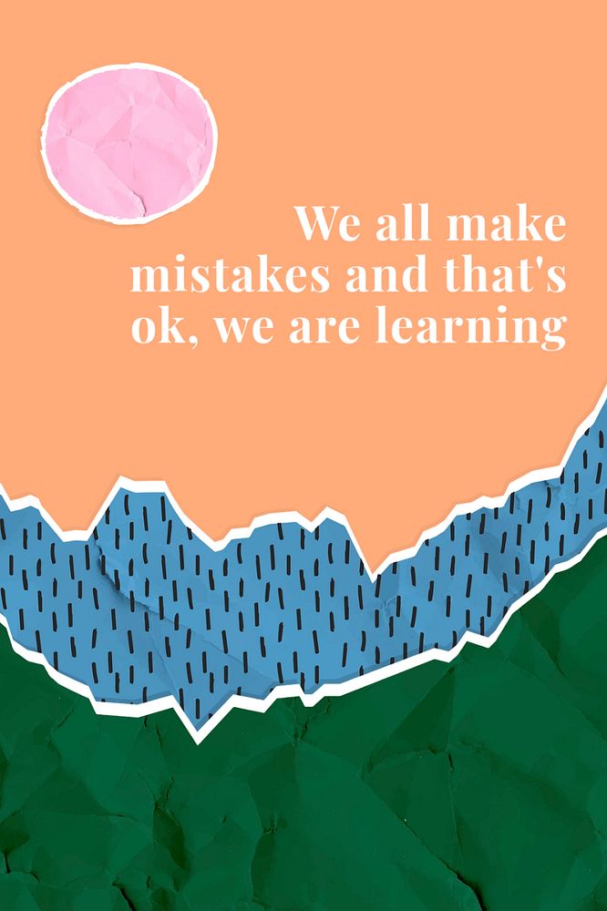 Motivational quote Pinterest pin template, editable design