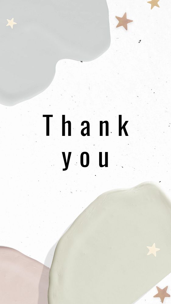 Thank you Facebook story template, feminine editable design
