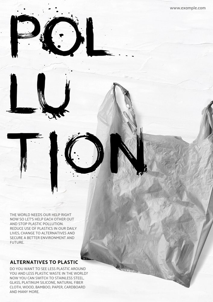 Stop pollution poster template, environmental issue, editable campaign