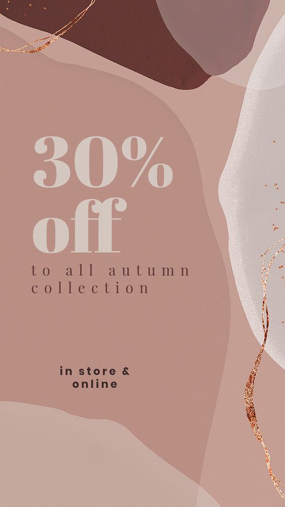 Sale Instagram story template, feminine editable design