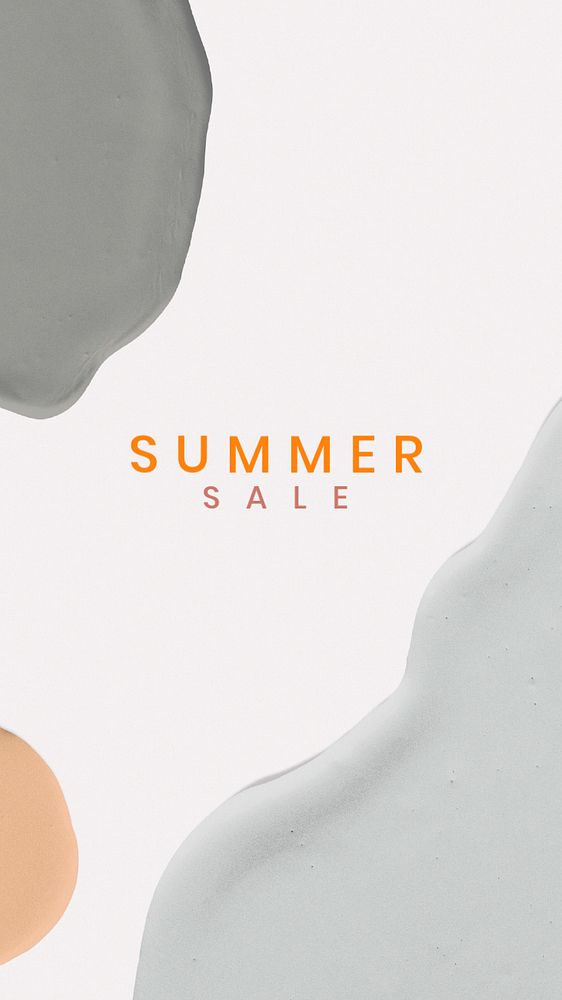 Summer sale Facebook story template, feminine editable design