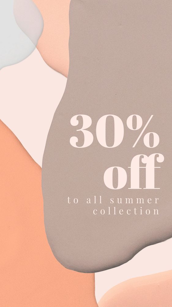 Sale Instagram story template, feminine editable design