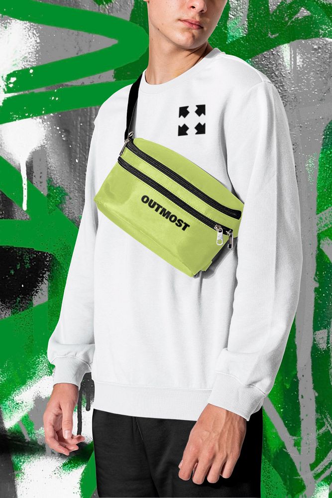 Fanny pack mockup, trendy bag Free Mockup Generator rawpixel