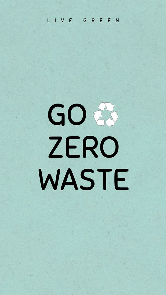 Zero waste Facebook story template, zero waste lifestyle, editable design