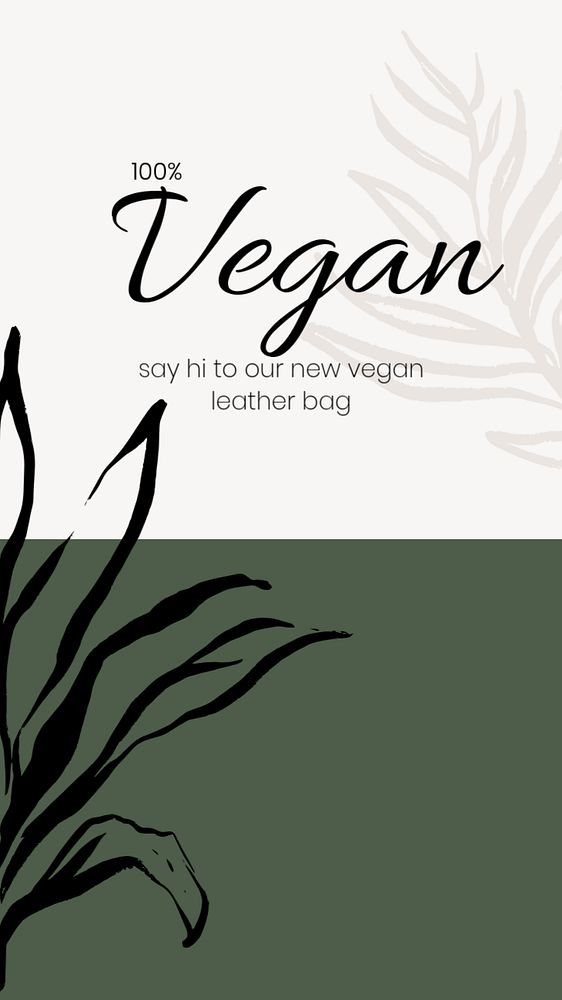 Vegan shop Facebook story template