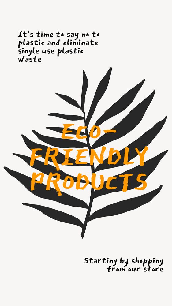 Eco-friendly product Facebook story template