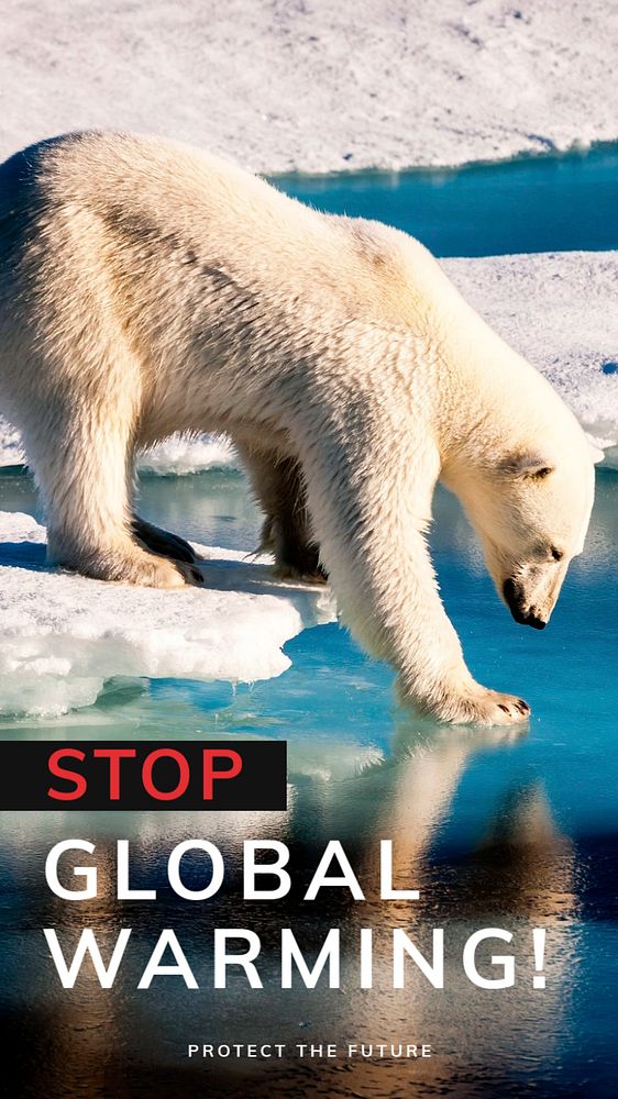 Environment Instagram story template, editable design