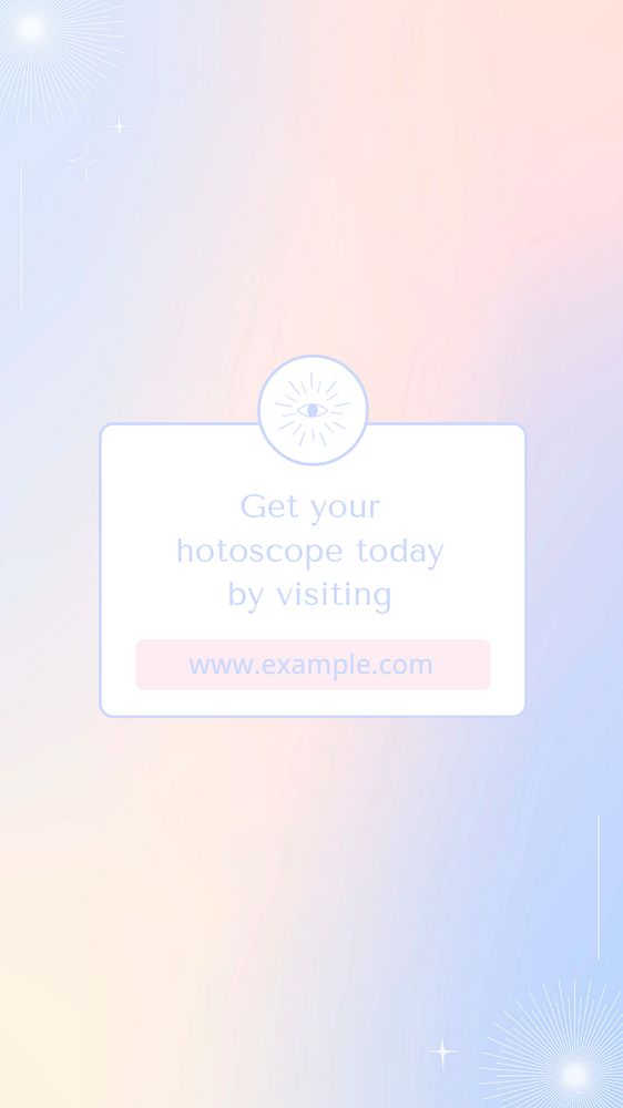 Spirituality editable Facebook story template, gradient pastel design