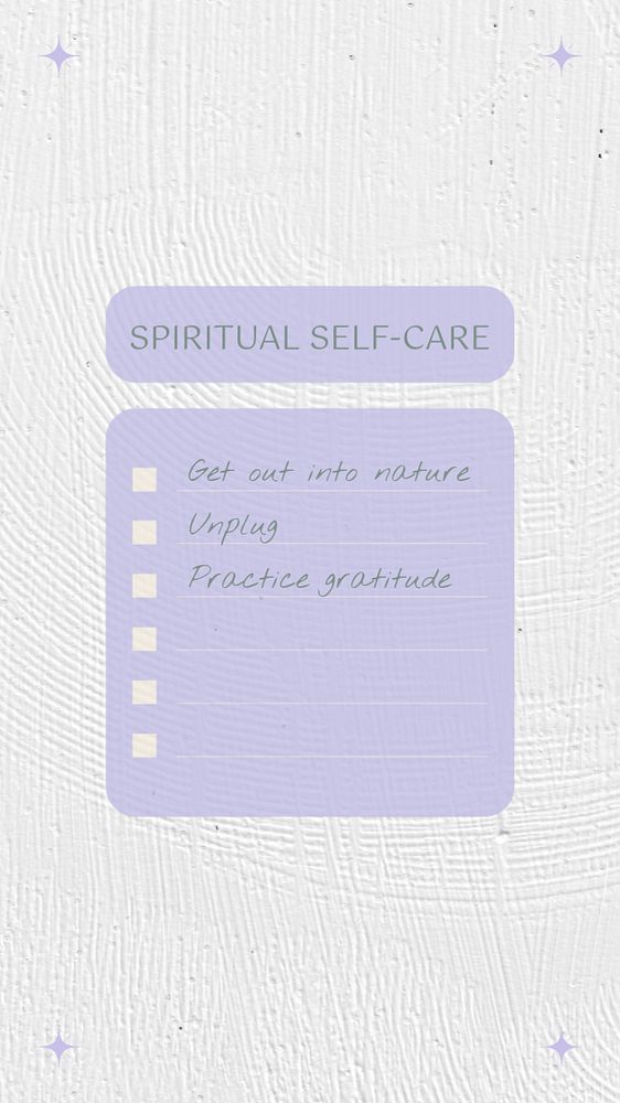 Checklist social media story template, editable aesthetic design