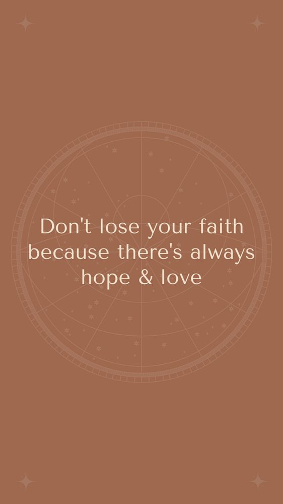 Spirituality quote Facebook story template, brown aesthetic
