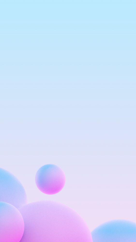 Gradient liquid fluid mobile wallpaper, editable 3D design