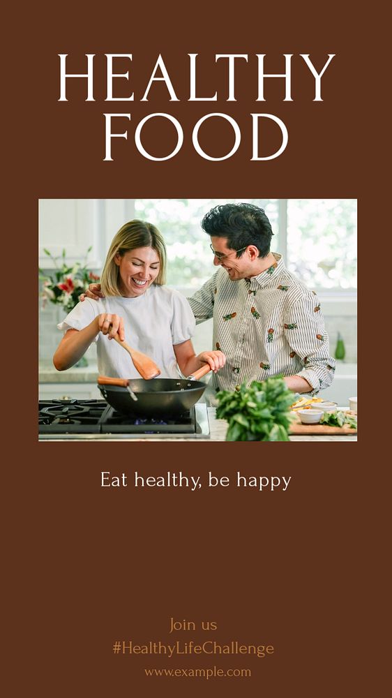 Healthy food social story template, editable text