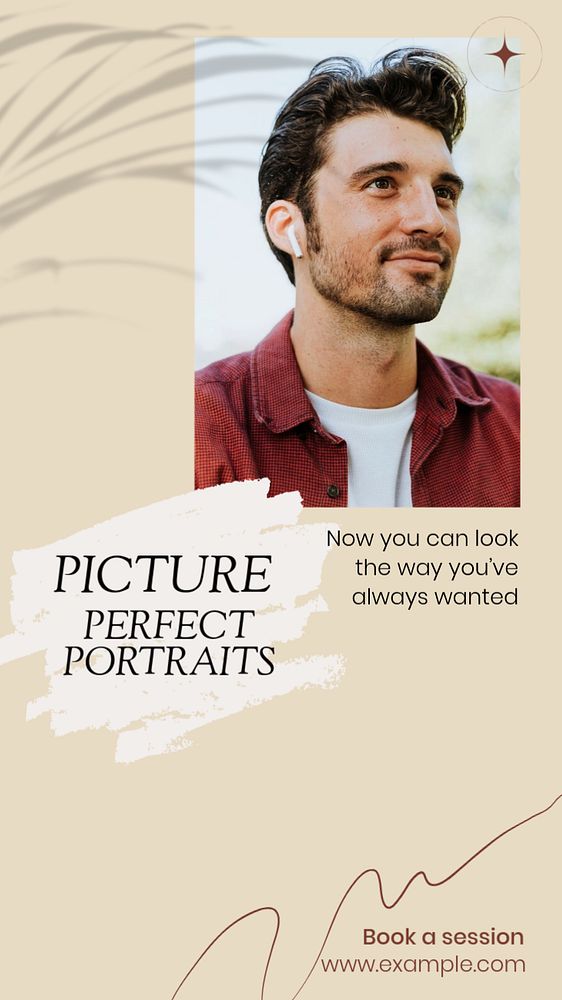 Picture perfect portraits social story template, editable text