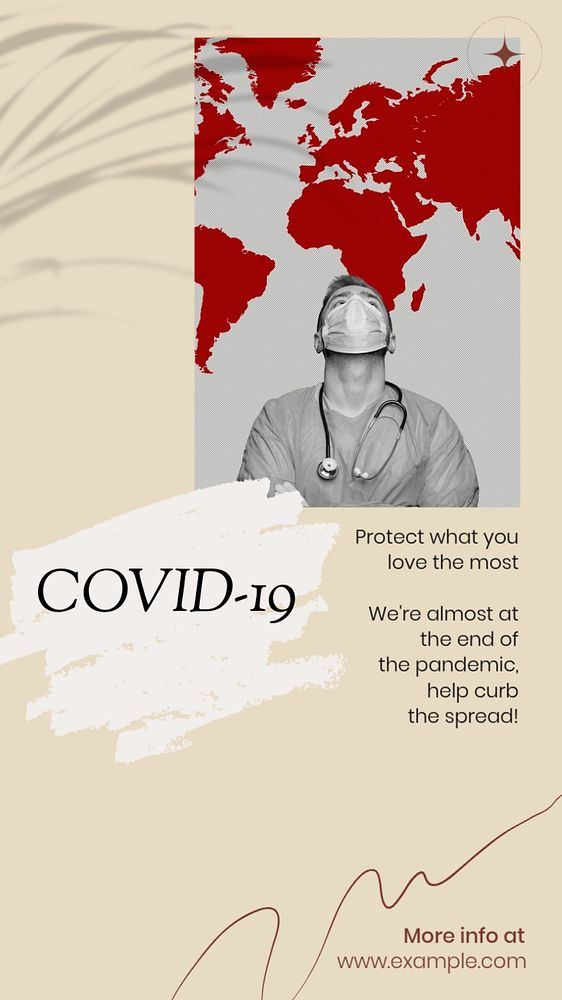 COVID-19 pandemic social story template, editable text