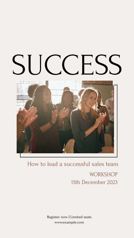 Team success workshop social story template, editable text