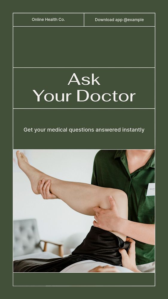 Ask your doctor social story template, editable text