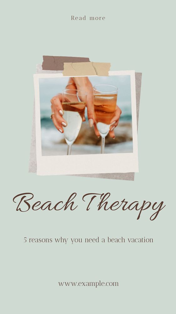 Beach therapy social story template, editable text