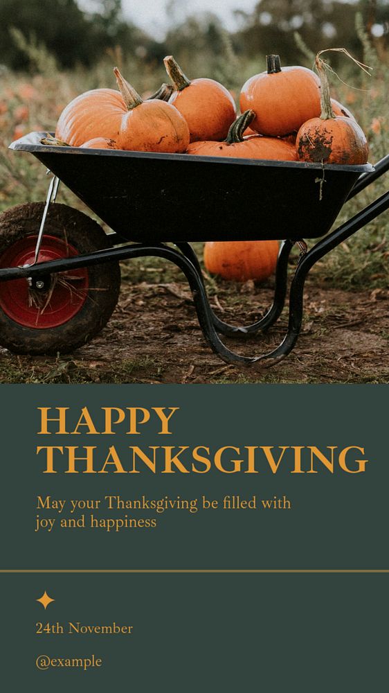 Happy Thanksgiving social story template, editable text