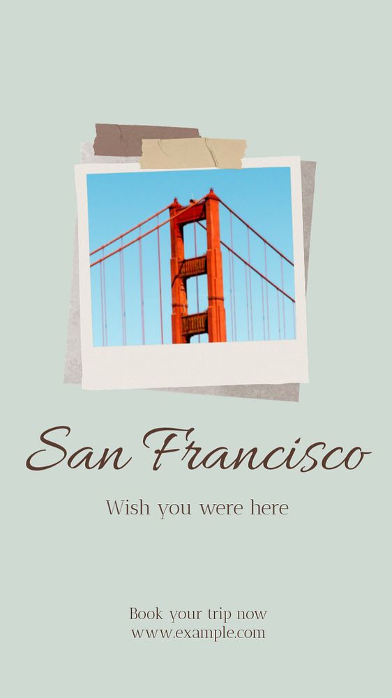 San Francisco social story template, editable text