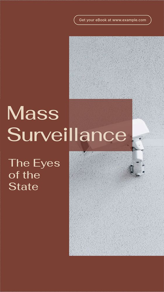 Mass surveillance social story template, editable text