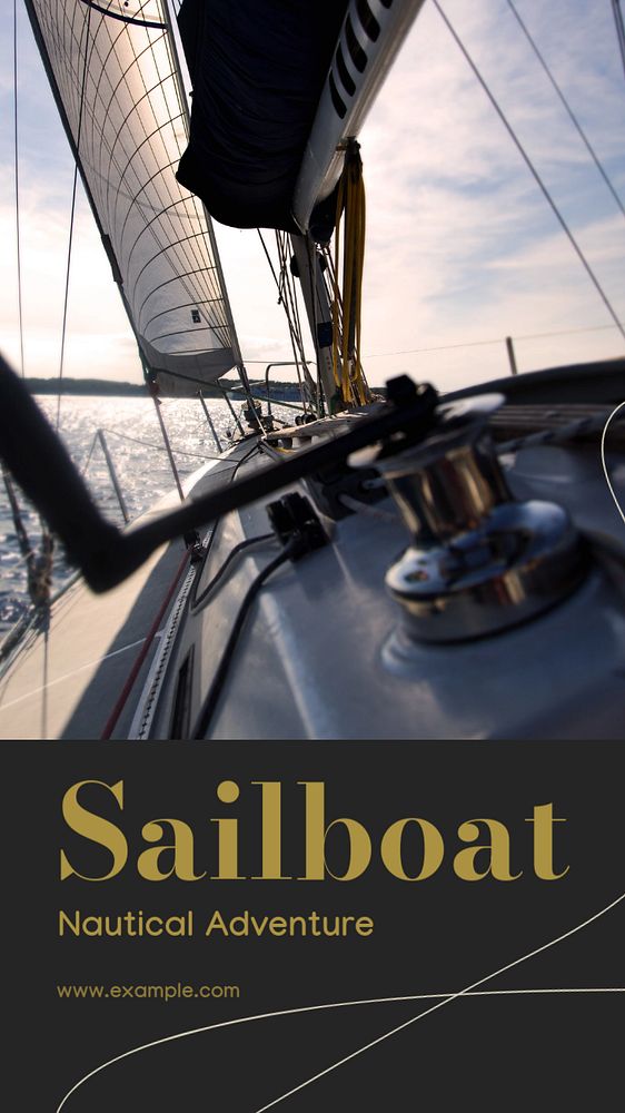 Sailboat social story template, editable text