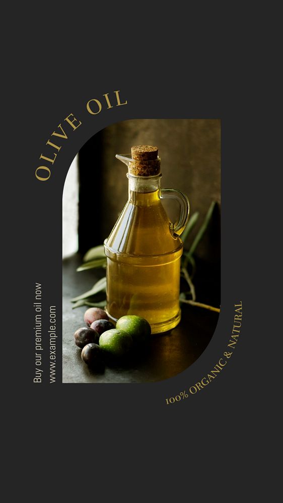 Olive oil social story template, editable text