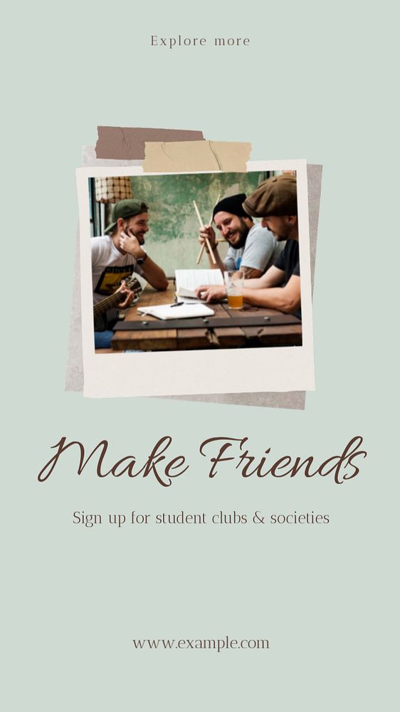 Make friends social story template, editable text