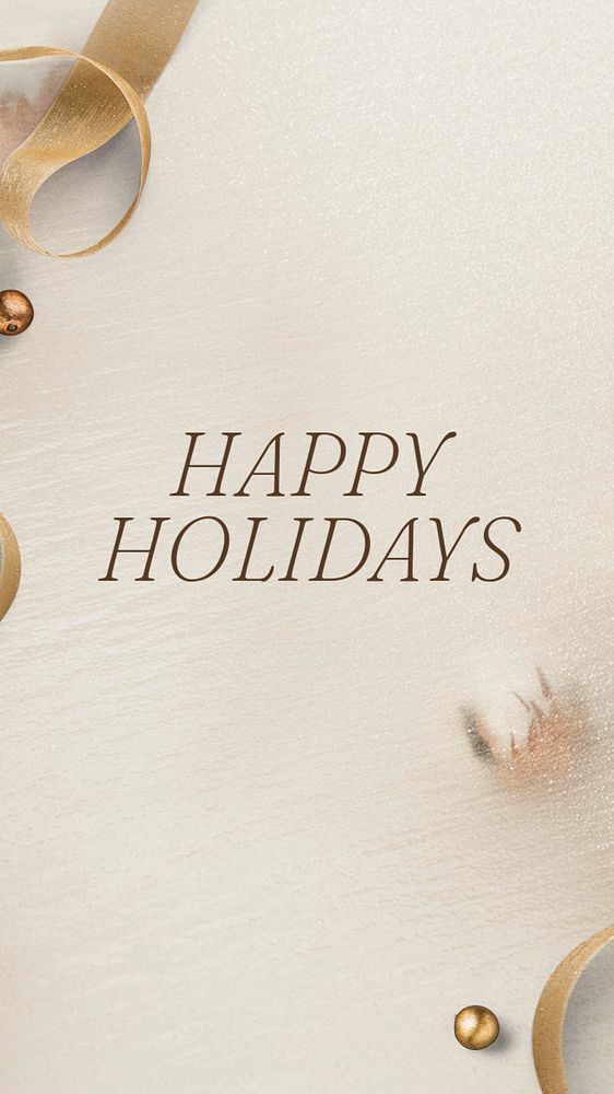 Happy holidays Instagram story template, editable text