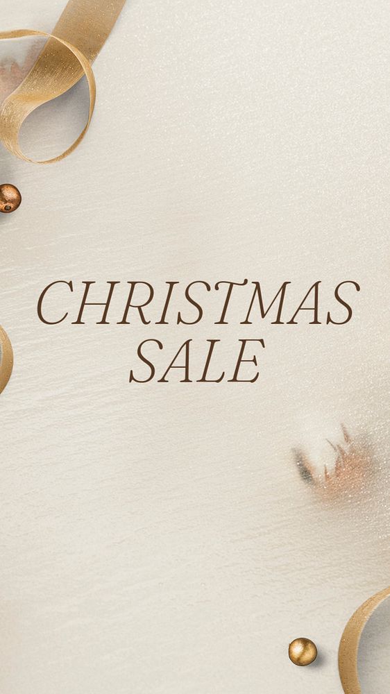 Christmas sale Instagram story template, editable text