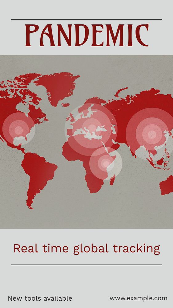 Pandemic social story template, editable Instagram design